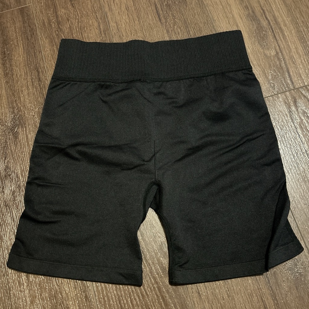 Aeropostale Black Bike Shorts Moisture-Wicking Performance